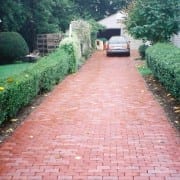 brick driveway