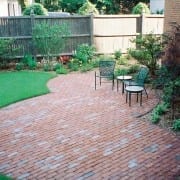 natural brick patio