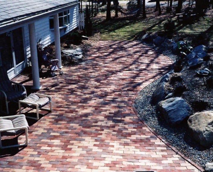 natural brick patio