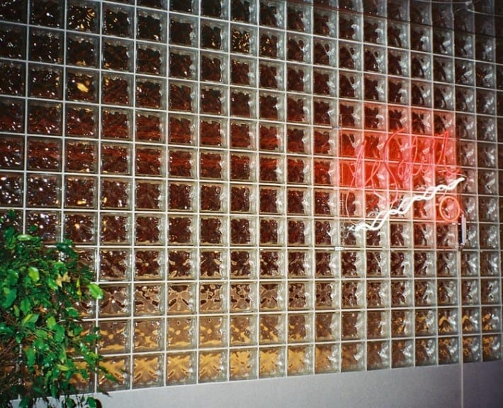 glass block wall ri