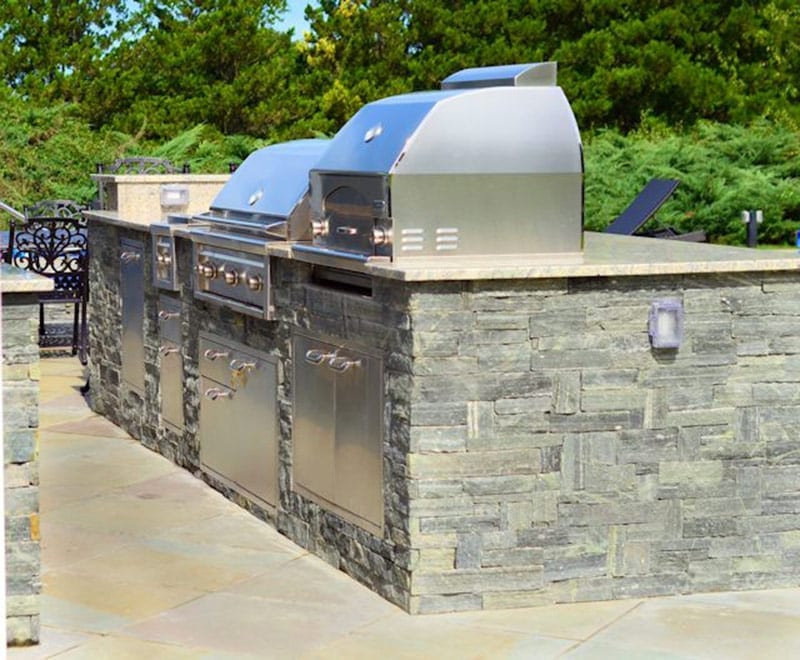 Outdoor grill and cooking area