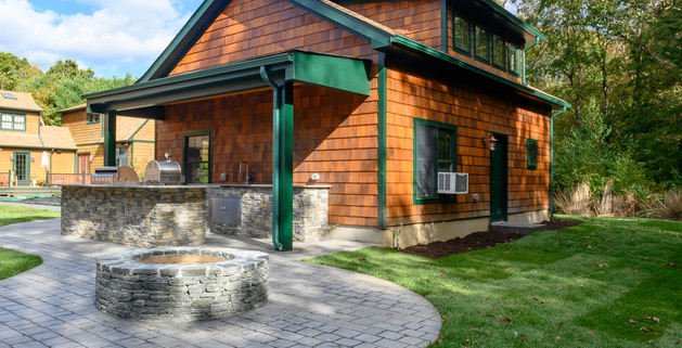 Masonry and fire pit outdoor entertaining rhode island